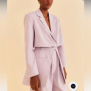 Farm Rio cut out blazer NWT - pastel purple - size small